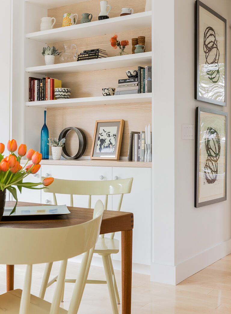 Built-in Cabinets to Showcase Personal Style-Cambridge, MA