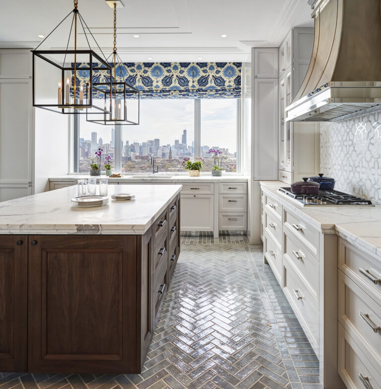 Classic Kitchen Overlooking Breathtaking City Views